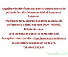 Vânzător Operator - SuperNova - Lujerului - Centrul Comercial