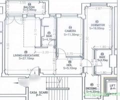 Ap.3 camere- 2 bai- Bloc nou- Lift- Zona ESO- 73 mp utili+balcon 6 mp- Parcare inclusa- 125.000 euro