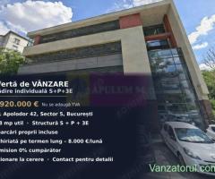 Clădire individuală S+P+3E, zona Parlament | Închiriată, randament 5%