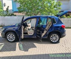 Vw Tiguan 2.0 TDI 4x4 DSG Piele Crem Panoramic Navi Incz Scaune Cmr Masalier Carlig ParkAsist Jante