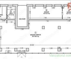 Spatiu comercial ultracentral de inchiriat, 200 mp utili, front stradal 22 ml
