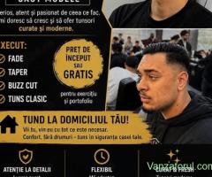 Barber începător | Fade, Taper, Buzz Cut | Modele pentru portofoliu | Deplasare la domiciliu Bucureș