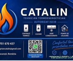 24 7!Autorizat ISCIR! Reparatii centrale termice , aere condiționate, pompe de căldură, hidrofoare,