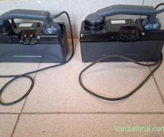 Set 2 Telefoane Militare Campanie Elvetiene T.Tf 53 complete intacte functionale 1953