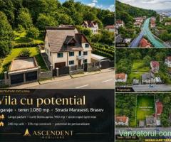 Vila cu potential, 2 garaje, teren 1.080 mp, strada Marasesti, Brasov