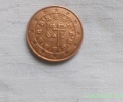 vind moneda de 5 eurocenti Portugalia an 2002,pret 25 000 euro!