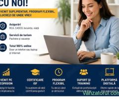 Oportunitate Colaborare Consultant Asigurări (Venit Suplimentar Flexibil Remote)