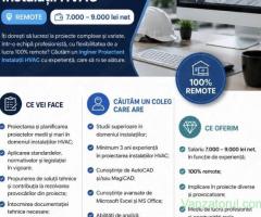 Inginer Proiectant Instalații Sanitare _Remote