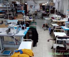 Ofer atelier complet utilat pentru fabricarea articolelor de îmbrăcăminte de orice fel