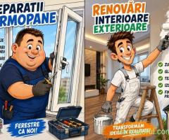 Reparatii termopane.renovari interior exterior