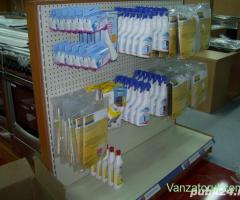 Mobilier comercial second hand Raft metalic spate perforat H=1.3 m