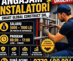 Angajez instalatori sanitari și termici