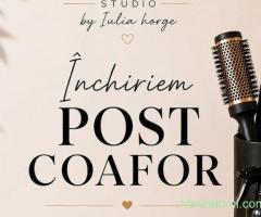 Închiriem post coafor frizerie zona Complex Studențesc Olimpia