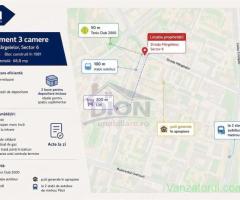 Militari Apusului Str. M #259;rgelelor. ap. 3 cam – 2x gr. sanitar