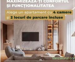 Horizon City - Apartament de 4 camere + 2 parcări incluse | Avans 10%