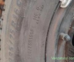 Fiat Ducato Anvelope Michelin 225 75 R16 cu jante de tabla