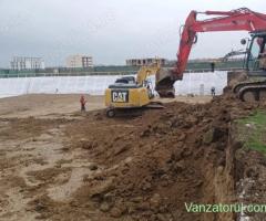 Excavatii fundatii, utilitati, sapaturi - utilaje cu operator