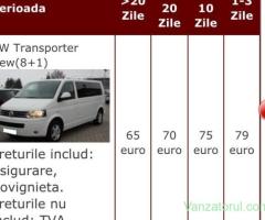 Rent A Car Auto VW T5 Caravelle 8+1 Locuri DSGla nevoie asiguram Sofer la Disp