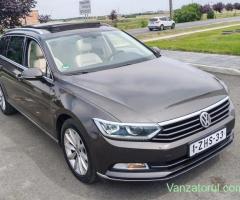 -WV Passat- B 8 -An 2015-Motor 2.0 TDI-Model Highline-Deosebit-Interior Piele-Crem !!!