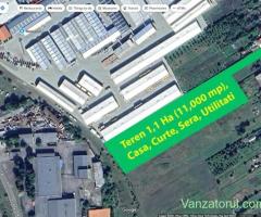 Casă + 1,1 ha intravilan, front stradal 15 m Reghin