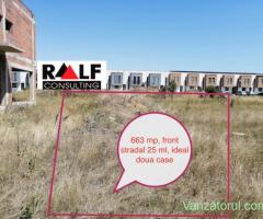 Ocazie! Teren de vânzare în Giroc, zona noua în curs de urbanizare se pot construi doua case, 663 mp