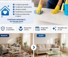 Curățenie la domiciliu-Serviciu de calitate