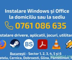 Instalare Windows la domiciliu sau la sediu, Reinstalare Windows, Bucuresti, Sector 3