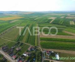 Teren intravilan 438 mp cu puz aprobat de vanzare in Sura Mica Sibiu