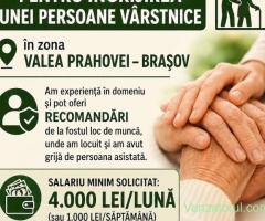 Anunt ingrijire batrani cu cazare