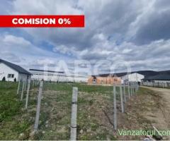 Teren intravilan cu utilitati 464 mp front 27 ml pentru casa Talmaciu