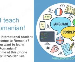 I teach Romanian for international students!