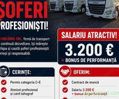 Angajam soferi profsionisti cat. C+E, Spania-UE-Spania