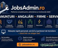 Locuri de muncă, curățenie, instalatori, electricieni și alte servicii