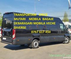 Transport Mutari Debarasari mobila veche garaje boxe diverse moloz