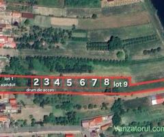 Teren de vânzare parcele de la 250 mp Strada Marina, la 2 minute de oraș și Lidl