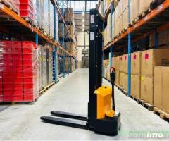 Transpalet electric cu catarg RTE PS3500 | 1.500 kg | Ridicare 3,5 m | Stacker