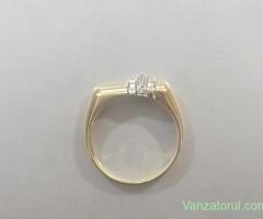 inel aur italia 18k.cu briliante
