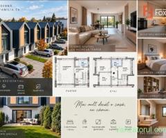 Casa 4 camere la pret de apartament, teren 180 mp P+1,Constructie 2026, Arad Gai