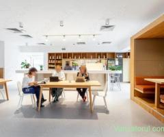 Spațiu de birou frumos proiectat pentru 4 persoană în Spaces Unirii