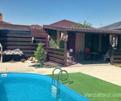 Casă nouă Săbăreni, terasă, piscină, foișor, barbeque, curte 440 mp