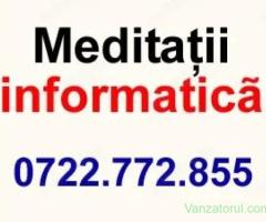 Meditatii INFORMATICA, pregatire bacalaureat, proiecte de licenta, pagini web