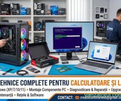 Instalări sisteme de operare Windows pe PC și laptop,montaje componente pc