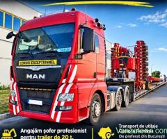 Angajam Soferi profesionisti C+E Transport Agabaritic Oferim Salariu Atractiv, bonusuri, continui