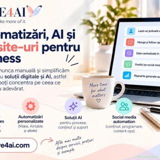 Automatizări AI, website-uri și soluții digitale pentru business