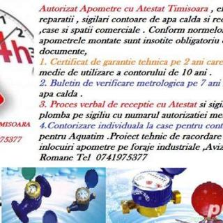 instalator autorizat montez sigilez contoare apa [ apometre ] TIMISOARA