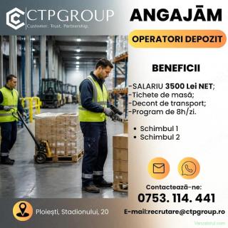 Angajam Operatori Depozit PLOIEȘTI