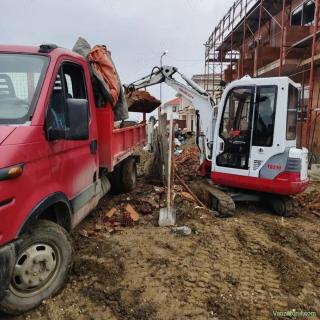 Ridic moloz|Demolari| Săpaturi cu Miniexcavatorul