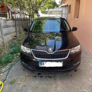 Skoda Rapid 2019, 1.0 benzină 95 CP, 76.000 km, neagră, CarPlay, scaune încălzite, set roți iarnă