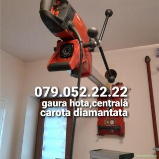 gaura hota,carotare beton,centrala,horn,ventilație,tai,sparg,decupez,șliț,șanț ,instalații 41-350 mm