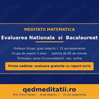 Meditații matematica Timișoara (zona Circumvalațiunii)